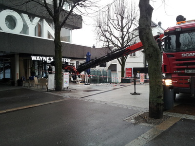 Glass ved kafé